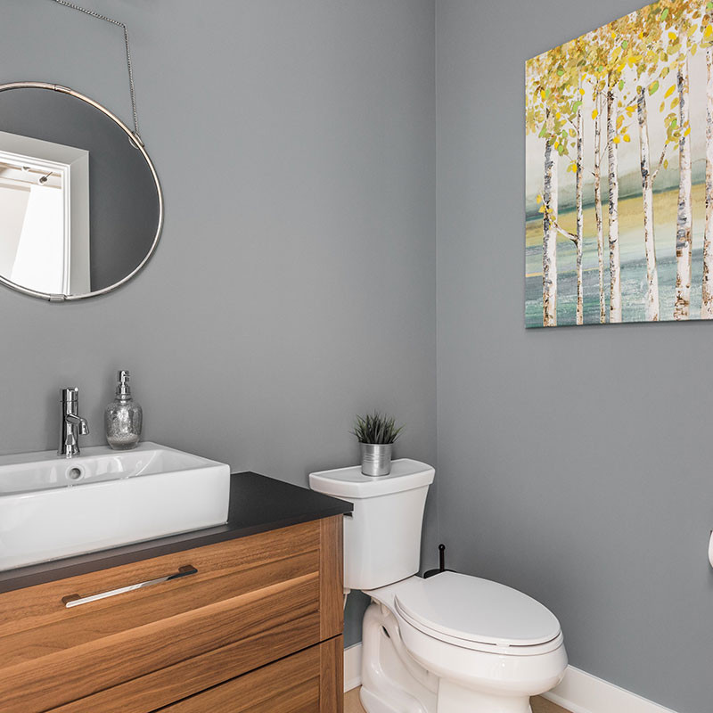 custom bathroom by HE Homes
