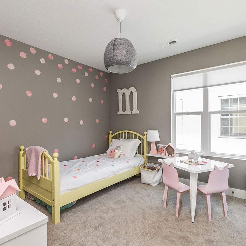 new built home, custom children's bedroom