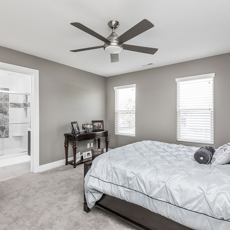 custom new home bedroom