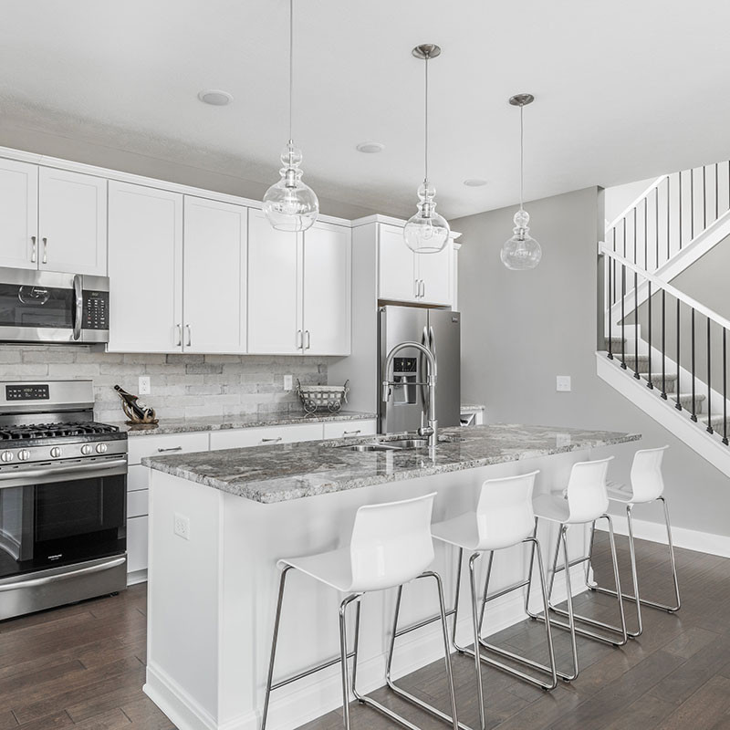 newly constructed home kitchen